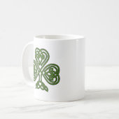 Celtic Shamrock - St Patricks Day Koffiemok (Voorkant links)
