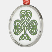 Celtic Shamrock - St Patricks Day Metalen Ornament (Links)