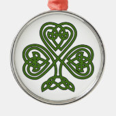 Celtic Shamrock - St Patricks Day Metalen Ornament (Voorkant)
