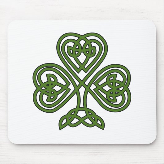 Celtic Shamrock - St Patricks Day Muismat (Voorkant)
