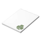 Celtic Shamrock - St Patricks Day Notitieblok (Linkerzijde)