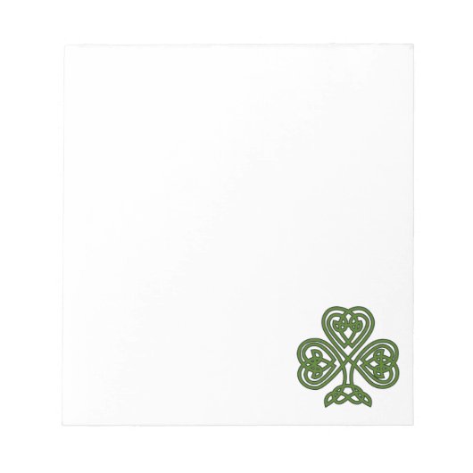 Celtic Shamrock - St Patricks Day Notitieblok (Voorkant)