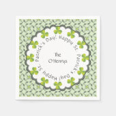 Celtic Shamrock St. Patrick's Day Personalized Servetten (Voorkant)