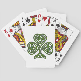 Celtic Shamrock - St Patricks Day Pokerkaarten