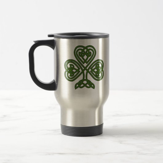 Celtic Shamrock - St Patricks Day Reisbeker (Links)