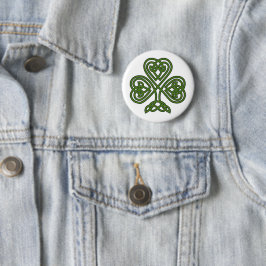 Celtic Shamrock - St Patricks Day Ronde Button 5,7 Cm