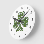 Celtic Shamrock - St Patricks Day Ronde Klok (Hoek)