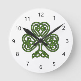 Celtic Shamrock - St Patricks Day Ronde Klok