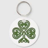Celtic Shamrock - St Patricks Day Sleutelhanger (Voorkant)