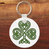 Celtic Shamrock - St Patricks Day Sleutelhanger (Achterkant)