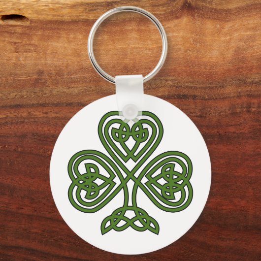 Celtic Shamrock - St Patricks Day Sleutelhanger (Achterkant)