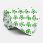 Celtic Shamrock St. Patrick's Day Stropdas (Opgerold)