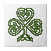 Celtic Shamrock - St Patricks Day Tegeltje (Voorkant)
