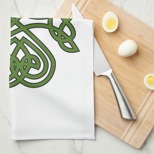 Celtic Shamrock - St Patricks Day Theedoek (Quarter Fold)