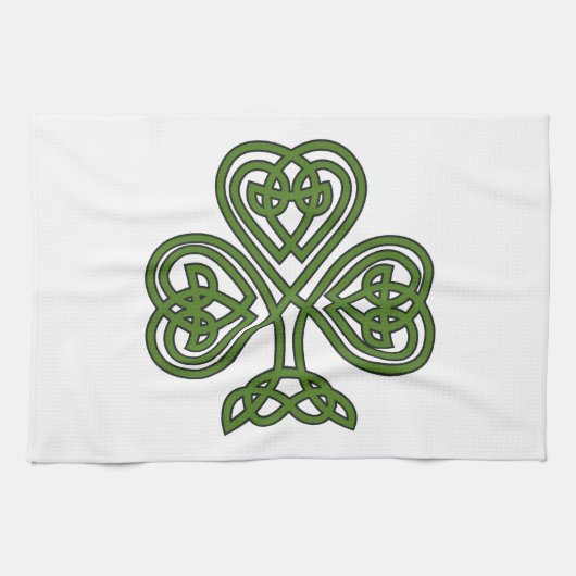 Celtic Shamrock - St Patricks Day Theedoek (Horizontaal)