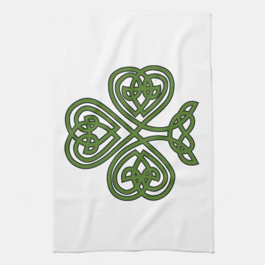Celtic Shamrock - St Patricks Day Theedoek (Verticaal)
