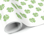 Celtic Shamrock St. Patrick's Day Wrapping Paper Cadeaupapier (Rol Hoek)