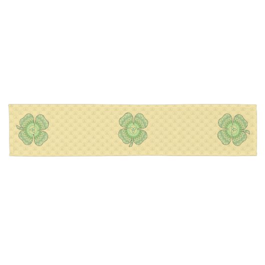 Celtic Shamrock Table Runner Korte Tafelloper (Horizontaal)