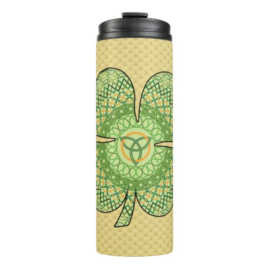 Celtic Shamrock Thermal Tumbler Thermosbeker (Voorkant)