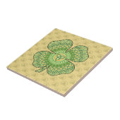 Celtic Shamrock Tile Tegeltje (Zijkant)