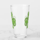 Celtic Shamrock Trefoil Knot St Patrick's Beverage Glas (Links)