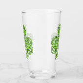 Celtic Shamrock Trefoil Knot St Patrick's Beverage Glas (Rechts)