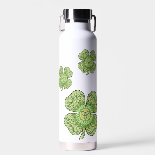 Celtic Shamrock Waterfles (Voorkant)