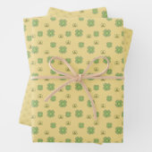 Celtic Shamrock Wrapping Paper Set (In situ)