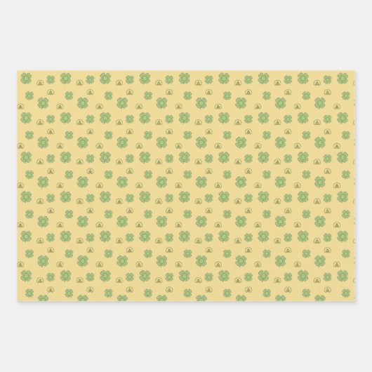 Celtic Shamrock Wrapping Paper Set (Voorkant 3)