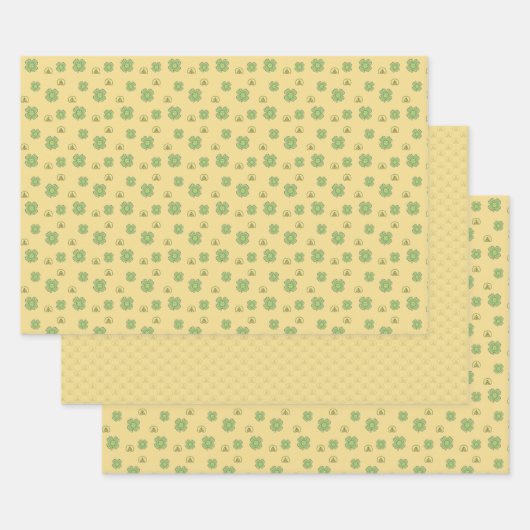 Celtic Shamrock Wrapping Paper Set (Set)