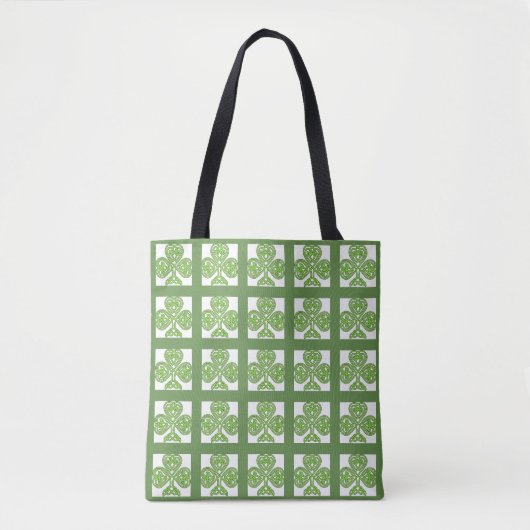 Celtic Shamrocks Tote Bag (Voorkant)