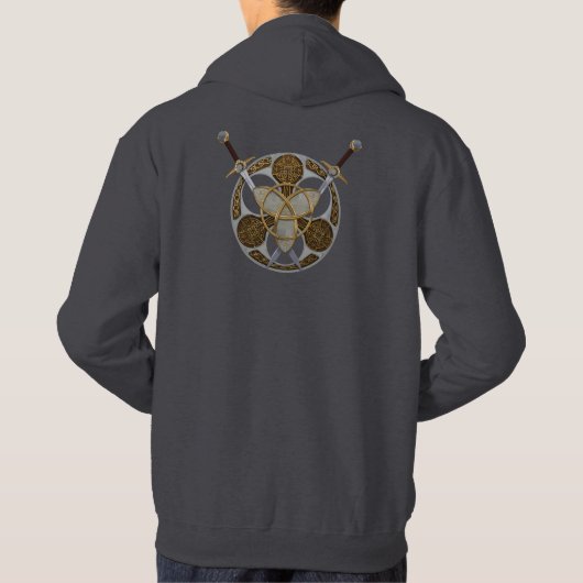 Celtic Shield and Swords Hoodie (Achterkant)