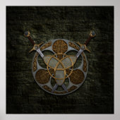 Celtic Shield and Swords Poster (Voorkant)