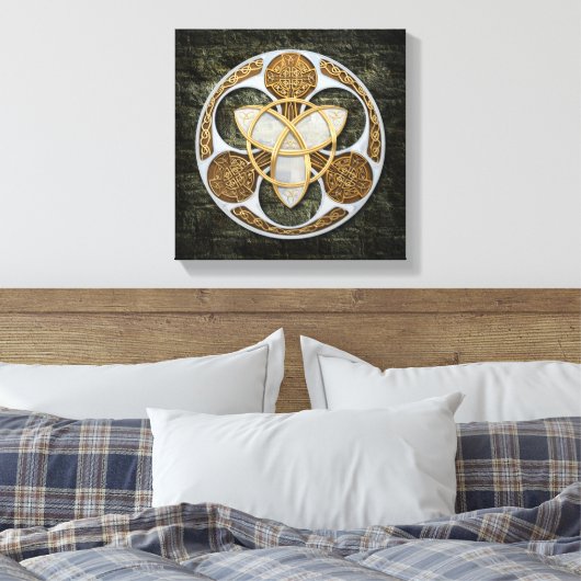 Celtic Shield Canvas Afdruk (Insitu (Slaapkamer))