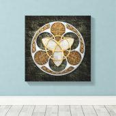 Celtic Shield Canvas Afdruk (Insitu (Houten vloer))