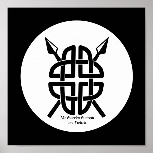 Celtic Shield, MeWarriorWoman op Twitch Poster (Voorkant)
