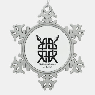 Celtic Shield, MeWarriorWoman op Twitch Tin Sneeuwvlok Ornament