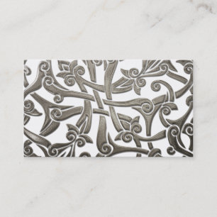 Celtic Silver Pattern Visitekaartje