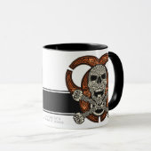 Celtic Skull & Biohazard Coffee Mok (Voorkant rechts)