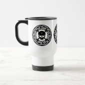 Celtic Skull & Crossbones - Herbruikbare reismog Reisbeker (Links)