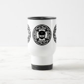 Celtic Skull & Crossbones - Herbruikbare reismog Reisbeker (Center)
