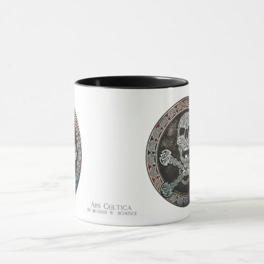 Celtic Skull & Crossbones Mok (Midden)