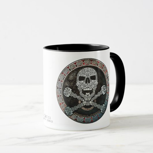 Celtic Skull & Crossbones Mok (Voorkant rechts)
