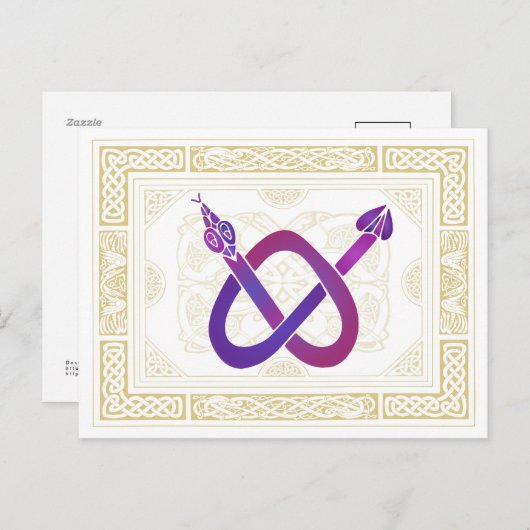 Celtic Snake Briefkaart (Voorkant / Achterkant)