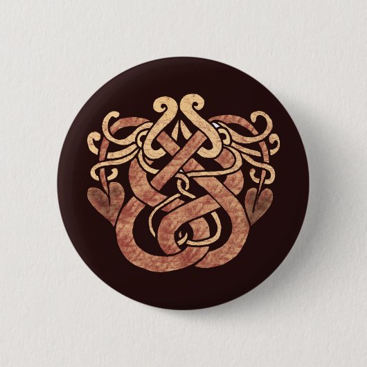 Celtic Snakes Ronde Button 5,7 Cm (Voorkant)