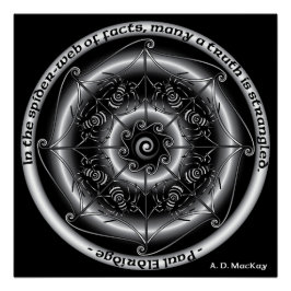 Celtic Spider Mandala Poster