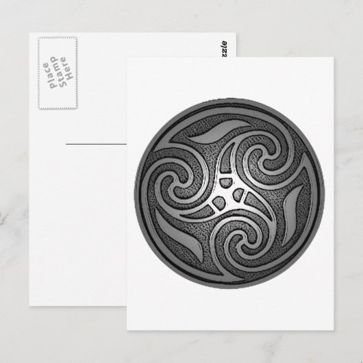 Celtic Spiral Briefkaart (Voorkant / Achterkant)