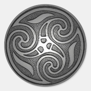 Celtic Spiral Ronde Sticker