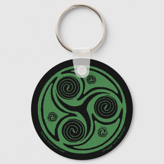 Celtic Spiral Sleutelhanger, Trisaking #2 Sleutelhanger (Voorkant)
