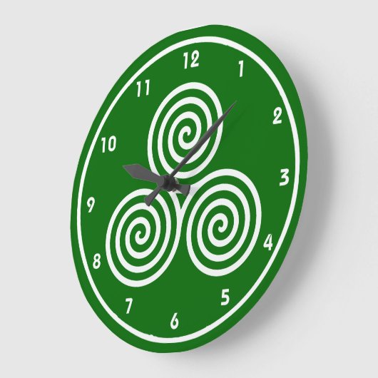 Celtic Spirals Design Wall klok (Hoek)